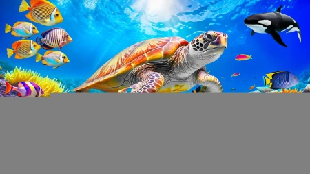 4K Aquarium - Coral Reefs and Jellyfish