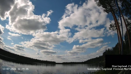 Levi, Finland - Midnight Sun North View