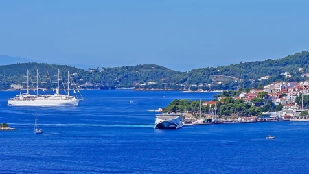 Skiathos Bay and Port - Ship Spotting from Greece