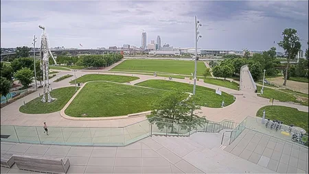 Council Bluffs - Missouri River and Omaha Skyline