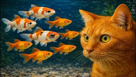 Cat TV Aquarium - Real Fish for Cats
