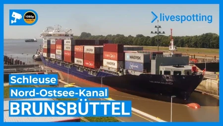 Brunsbüttel - Kiel Canal Ship Traffic